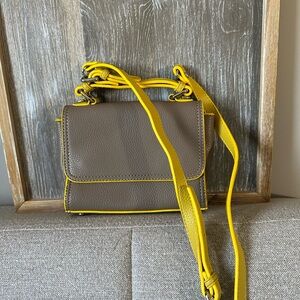 Yellow and Gray Women's Bag